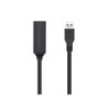 Aisens Cavo Prolunga USB 3.0 con Amplificatore e Alimentazione - Tipo A/MA/H - 10m - Colore Nero