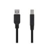 Cavo per stampante Aisens USB 3.0 tipo A/MB/M - 3,0 M - Nero