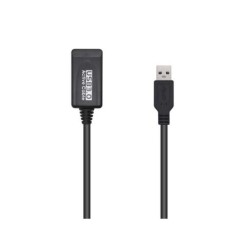 Cavo prolunga Aisens USB 3.0 con amplificatore - Tipo A/MA/H - 5,0 m - Colore nero