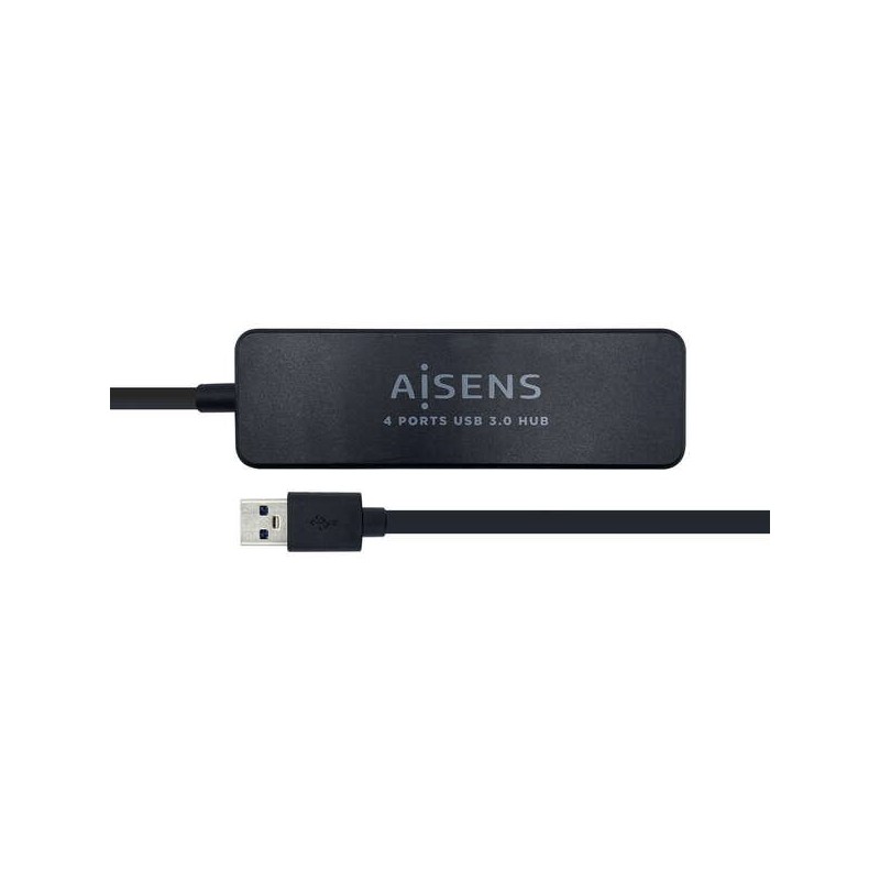 Aisens HUB USB 3.0 - Tipo A Maschio a 4xTipo A Femmina - 30 cm - Colore Nero Aisens HUB USB 3.0 - Tipo A Maschio a 4xTipo A Femmina - 30 cm - Colore Nero