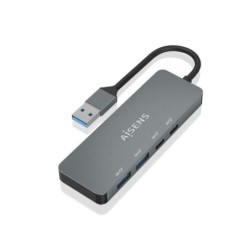 Aisens Hub USB 3.2 GEN2 10G USB-A - USB-A/M-2xUSB-C/H-2xUSB-A/H - 15cm - Colore Grigio