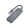 Aisens Hub USB 3.2 GEN2 10G USB-A - USB-A/M-2xUSB-C/H-2xUSB-A/H -  15cm - Color Gris