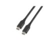 Cavo USB 3.1 Gen2 Aisens 10Gbps 3A - Tipo USB-C/M-USB-C/M - 1,0 m - Colore Nero