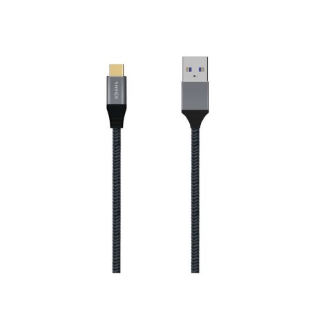 Cavo Aisens USB 3.1 GEN2 in alluminio 10GBPS 3A - TIPO USB-C/MA/M - 1,0 M - Colore Grigio