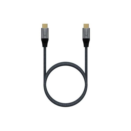 Cavo USB 3.2 Gen2x2 Aisens in alluminio 20Gbps 8K@30Hz 5A 100W E-Mark, tipo USB-C/M-USB-C/M - 1,0m - Colore Grigio