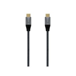 Cavo USB 3.2 Gen2x2 Aisens Alluminio 20Gbps 8K@30Hz 5A 100W E-Mark, Tipo USB-C/M-USB-C/M - 1.5m - Colore Grigio