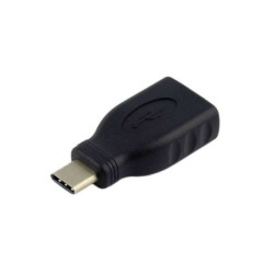 Adattatore Aisens USB 3.1 Gen1 5Gbps 3A - Tipo USB-C/MA Femmina - Colore Nero