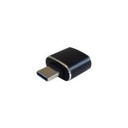 Aisens Mini Adaptador USB 3.1 Gen2 10Gbps 3A - Tipo USB-C/M-A/H - Color Negro