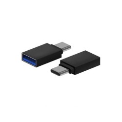 Adattatore Aisens Mini USB 3.2 GEN1 3A in alluminio - Tipo USB-C/MA/H - Colore nero
