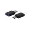 Aisens Mini Adaptador Aluminio USB 3.2 GEN1 3A - Tipo USB-C/M-A/H - Color Negro