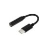Convertitore audio da USB-C a Aisens - Frequenza di campionamento 384KHz 32Bit - USB-C/M-JACK 3,5/H - 15 cm - Colore nero