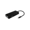 Aisens Conversor USB-C a DP/DVI/HDMI/VGA - USB-C/M-DP/H-DVI/H-HDMI/H-VGA/H - 15cm - Color Negro