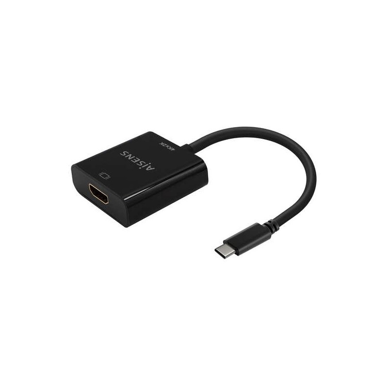 Convertitore Aisens da USB-C a HDMI 4K@30Hz - USB-C/M-HDMI/H - 15 cm - Nero Convertitore Aisens da USB-C a HDMI 4K@30Hz - USB-C/M-HDMI/H - 15 cm - Nero