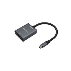 Convertitore da USB-C a HDMI Aisens in alluminio 4K@30Hz - USB-C/M-HDMI/H - 15 cm - Grigio
