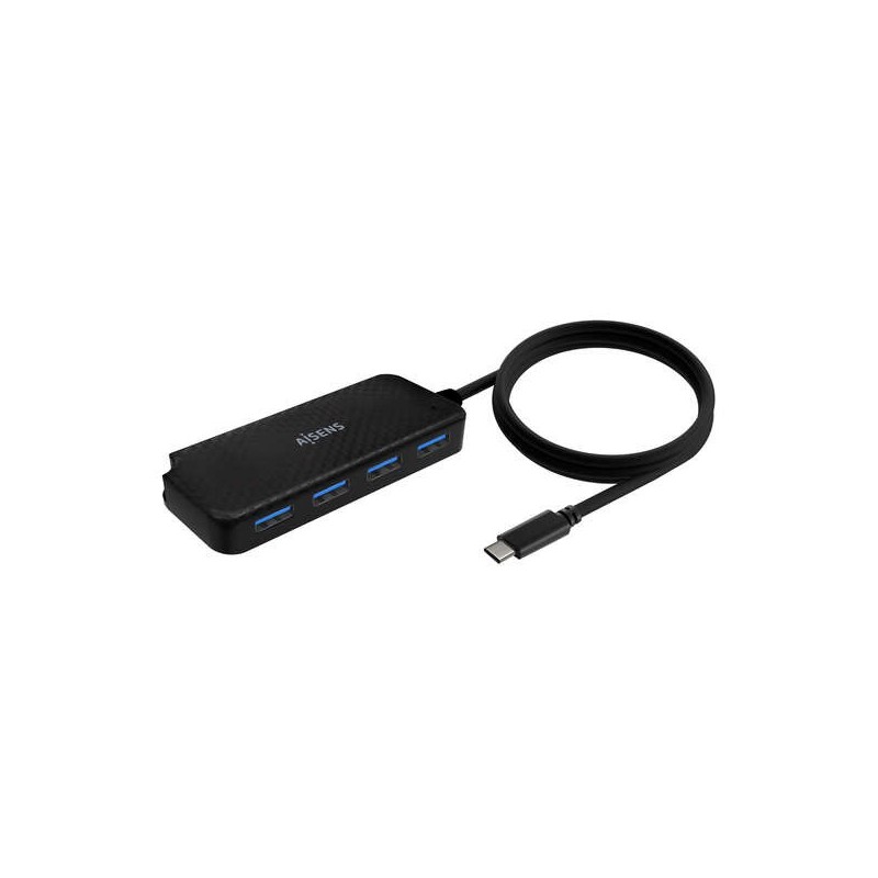 Aisens Hub USB 3.1 USB-C - USB-C/M-4Xtipo A/H - 60cm - Color Negro Aisens Hub USB 3.1 USB-C - USB-C/M-4Xtipo A/H - 60cm - Color Negro