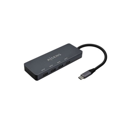 Aisens Hub USB 3.2 Gen1 5G USB-C - USB-C/M-4xUSB-C/H - 15cm - Colore Grigio