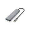 Aisens Hub USB 3.2 GEN1 5G USB-C - USB-C/M-1xUSB-C/H-3xUSB-A/H - 15cm - Color Gris