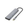 Aisens Hub USB 3.2 GEN1 5G USB-C - USB-C/M-2xUSB-C/H-2xUSB-A/H - 15cm - Colore Grigio