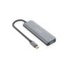 Aisens Hub USB 3.2 GEN2 10G USB-C - USB-C/M-1xUSB-C/H-3xUSB-A/H - 15cm - Color Gris