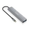Aisens Hub USB 3.2 Gen1 5G USB-C - USB-C/M-1xUSB-C PD100W/H-1xUSB-C/H-3xUSB-A/H - 15 cm