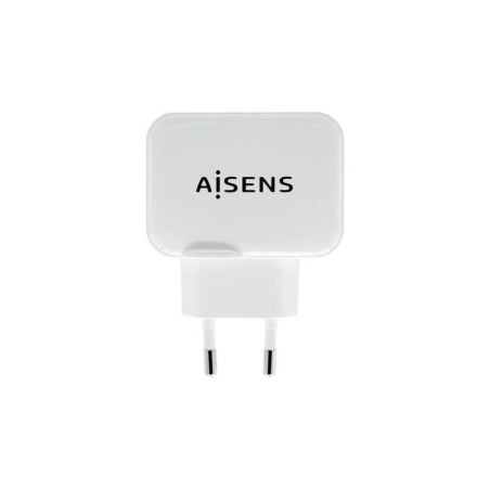 Aisens Cargador USB 17W 5V/3.4A - 2xUSB con Control AI - Color Blanco