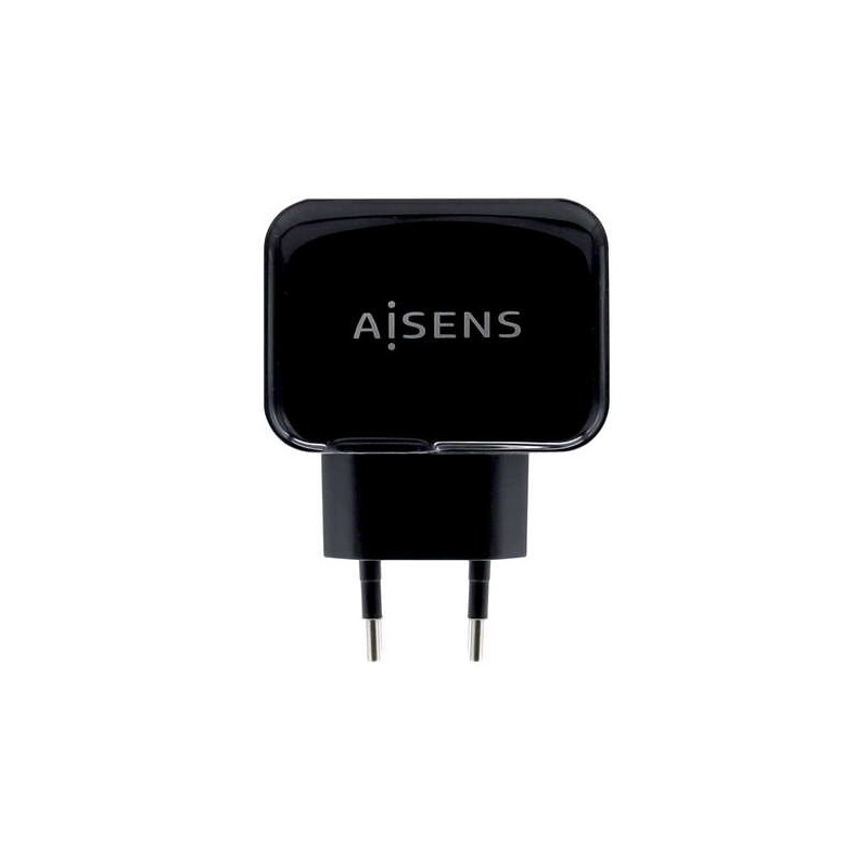 Aisens Cargador USB 17W 5V/3.4A - 2xUSB con Control AI - Color Negro Aisens Cargador USB 17W 5V/3.4A - 2xUSB con Control AI - Color Negro