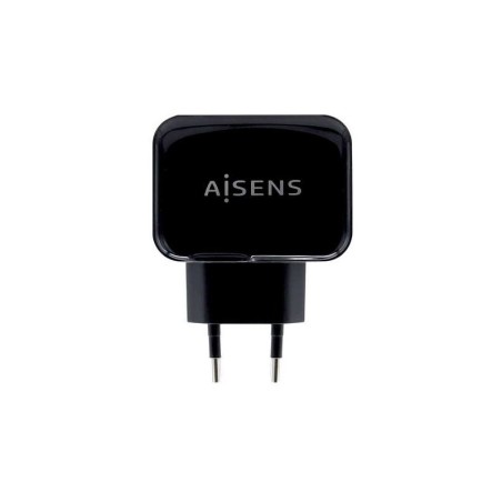 Aisens Cargador USB 17W 5V/3.4A - 2xUSB con Control AI - Color Negro