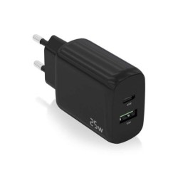 Aisens Cargador 25W - 1xUSB-C PD3.0 - 1xUSB-A QC3.0 - Color Negro