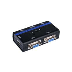 Switch KVM USB VGA Aisens 1U-2PC + cavo - nero