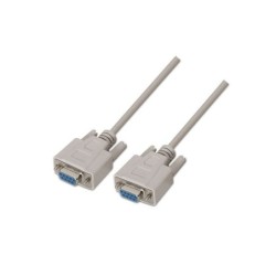Aisens Cable Serie RS232 - DB9/H-DB9/H - 1.8m - Color Beige