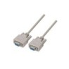 Cavo seriale Aisens Null Modem - DB9/H-DB9/H - 1,8 m per dispositivi di comunicazione dotati di porta seriale - Colore beige