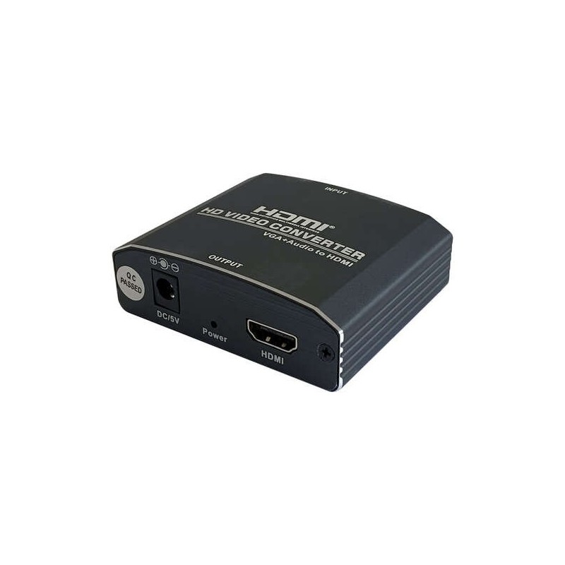 Aisens Conversor SVGA Hembra+Audio a HDMI Hembra - Color Negro Aisens Conversor SVGA Hembra+Audio a HDMI Hembra - Color Negro