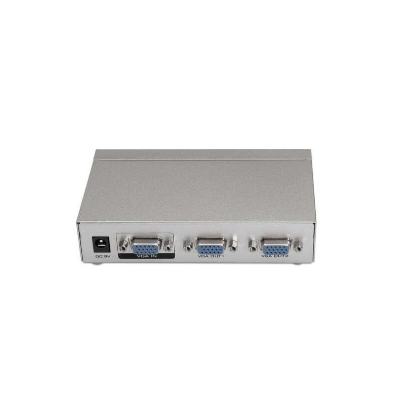 Duplicatore Aisens SVGA per 2 monitor con alimentazione - colore argento Duplicatore Aisens SVGA per 2 monitor con alimentazione - colore argento