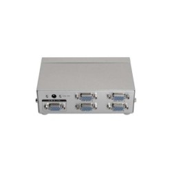 Aisens SVGA Duplicador para 4 Monitores con Alimentacion - Color Plata