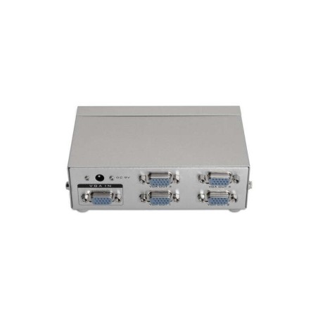 Duplicatore Aisens SVGA per 4 monitor con alimentazione - colore argento