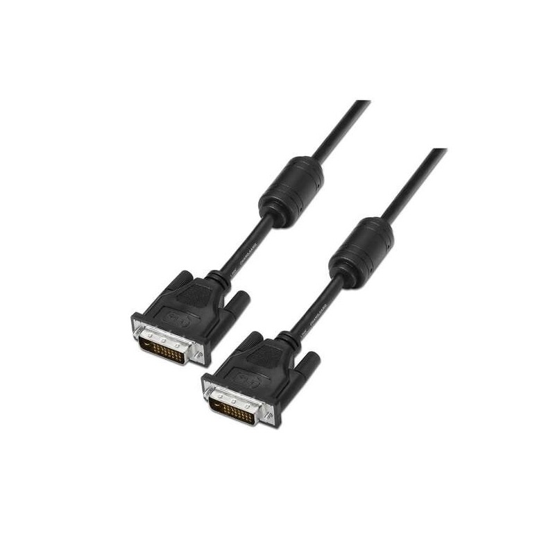 Aisens Cable DVI Dual Link 24+1 con Ferrita - DVI-D Macho a DVI-D Macho - 1.8m - (2560 x 1600) - Color Negro Aisens Cable DVI Dual Link 24+1 con Ferrita - DVI-D Macho a DVI-D Macho - 1.8m - (2560 x 1600) - Color Negro