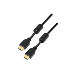 Aisens Cable HDMI Alta Velocidad / HEC con Ferrita - A Macho-A Macho - 1.8m - Full HD - Color Negro