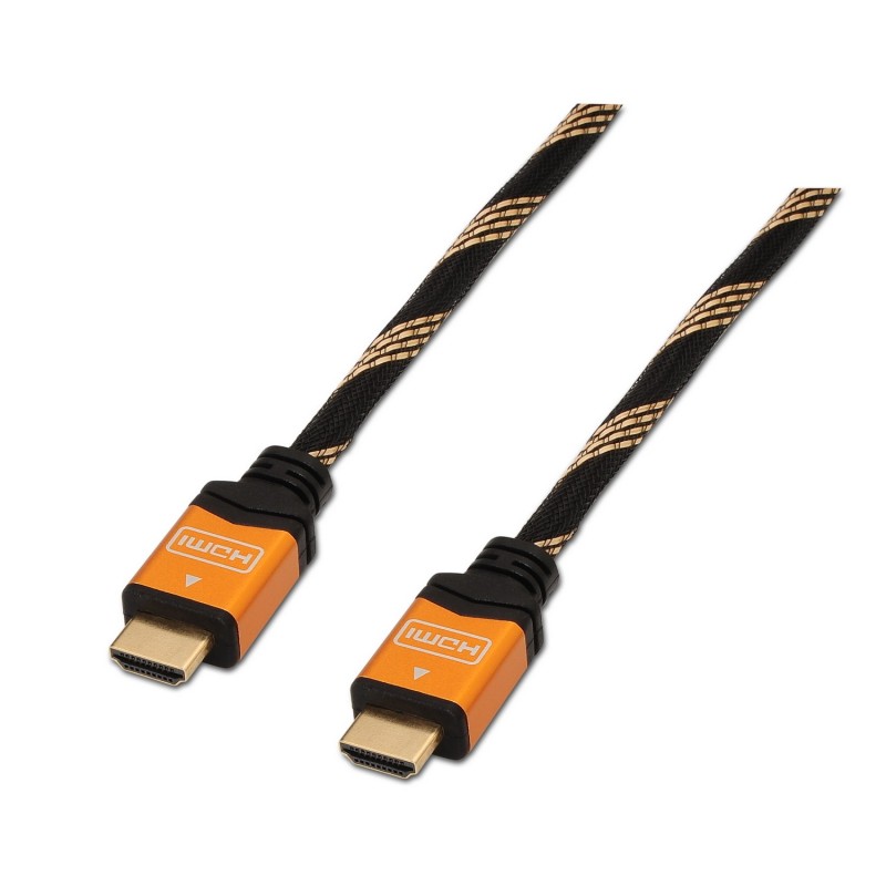Aisens Cable HDMI Alta Velocidad / HEC - A Macho-A Macho - Blindado en Oro - 3.0m - Compatibilidad 3D y Ethernet - Color Oro Aisens Cable HDMI Alta Velocidad / HEC - A Macho-A Macho - Blindado en Oro - 3.0m - Compatibilidad 3D y Ethernet - Color Oro