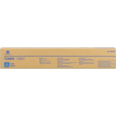 Cartuccia toner originale ciano Konica Minolta TN319 - TN319C/A11G450