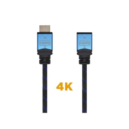 Cavo HDMI Aisens V2.0 Cavo prolunga premium ad alta velocità / HEC 4K@60Hz 18 Gbps - A/MA/H - 1,0 M - Colore nero
