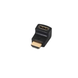 Adattatore HDMI angolato Aisens - A femmina-A maschio Collega HDMI in spazio ridotto - Colore nero
