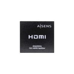 Aisens HDMI Duplicador 4K@30HZ 1x2 con Alimentacion - Color Negro