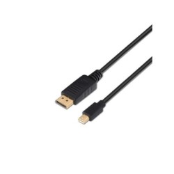Cavo Aisens Mini DP a Displayport V1.2 4K@60Hz - mDP/M-DP/M - 3,0 m - 4K - Colore nero