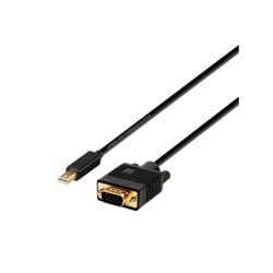 Aisens Cable Conversor Mini Displayport a VGA - Mini DP/M-VGA/M - 2.0m - Color Negro