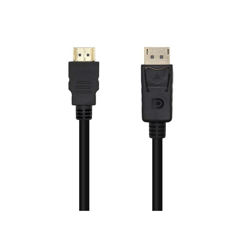 Cavo convertitore Aisens Displayport a HDMI - DP/M-HDMI/M - 1,0 m - Nero Cavo convertitore Aisens Displayport a HDMI - DP/M-HDMI/M - 1,0 m - Nero