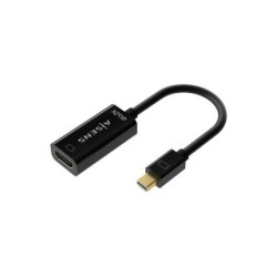 Aisens Conversor Mini DP V1.2 a HDMI V1.4 4K@30HZ - MDP/M-HDMIA/H - 15CM - Color Negro