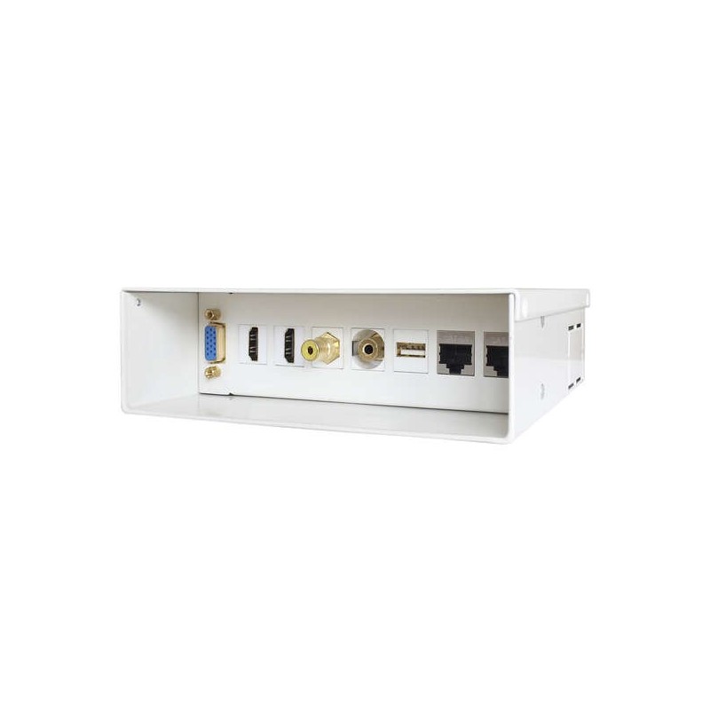Scatola di Connessione Aisens per Installazioni Audiovisive - Colore Bianco Scatola di Connessione Aisens per Installazioni Audiovisive - Colore Bianco