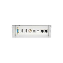 Aisens VGA Connection Box, Jack 3.5, 2x HDM, 1x USB-, 1x USB-B, 2x RJ45 Cat.6A STP - Colore bianco