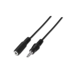 Aisens Cable Audio Estereo - JACK 3.5/M-JACK 3.5/H - 3.0m - Color Negro