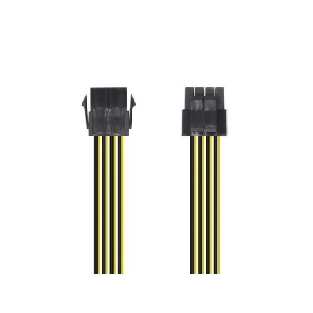 Cavo di alimentazione Aisens - 8 Pin/H-4+4 Pin/M - 30 cm - Colore nero